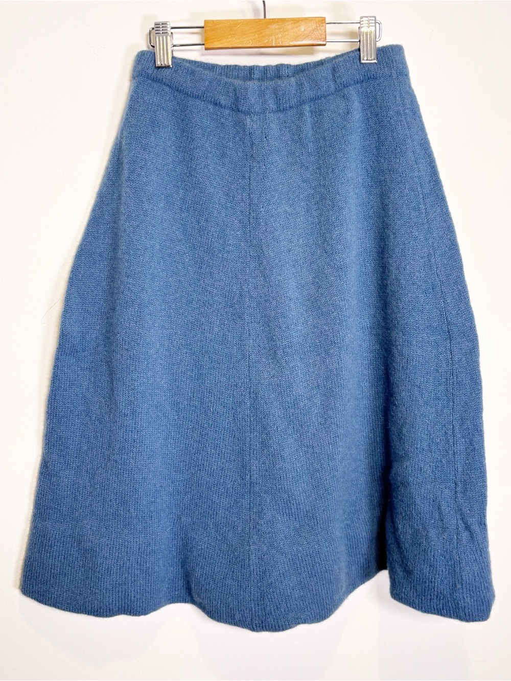 Vintage Simpson Piccadilly Scotland Shetland Wool Cardigan Skirt Set Blue - Picture 9 of 12